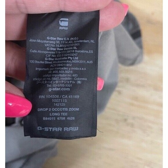 G STAR RAW X PHARELL For The Oceans OCCOTIS Long Shirt Short Sleeve Large - Picture 9 of 11